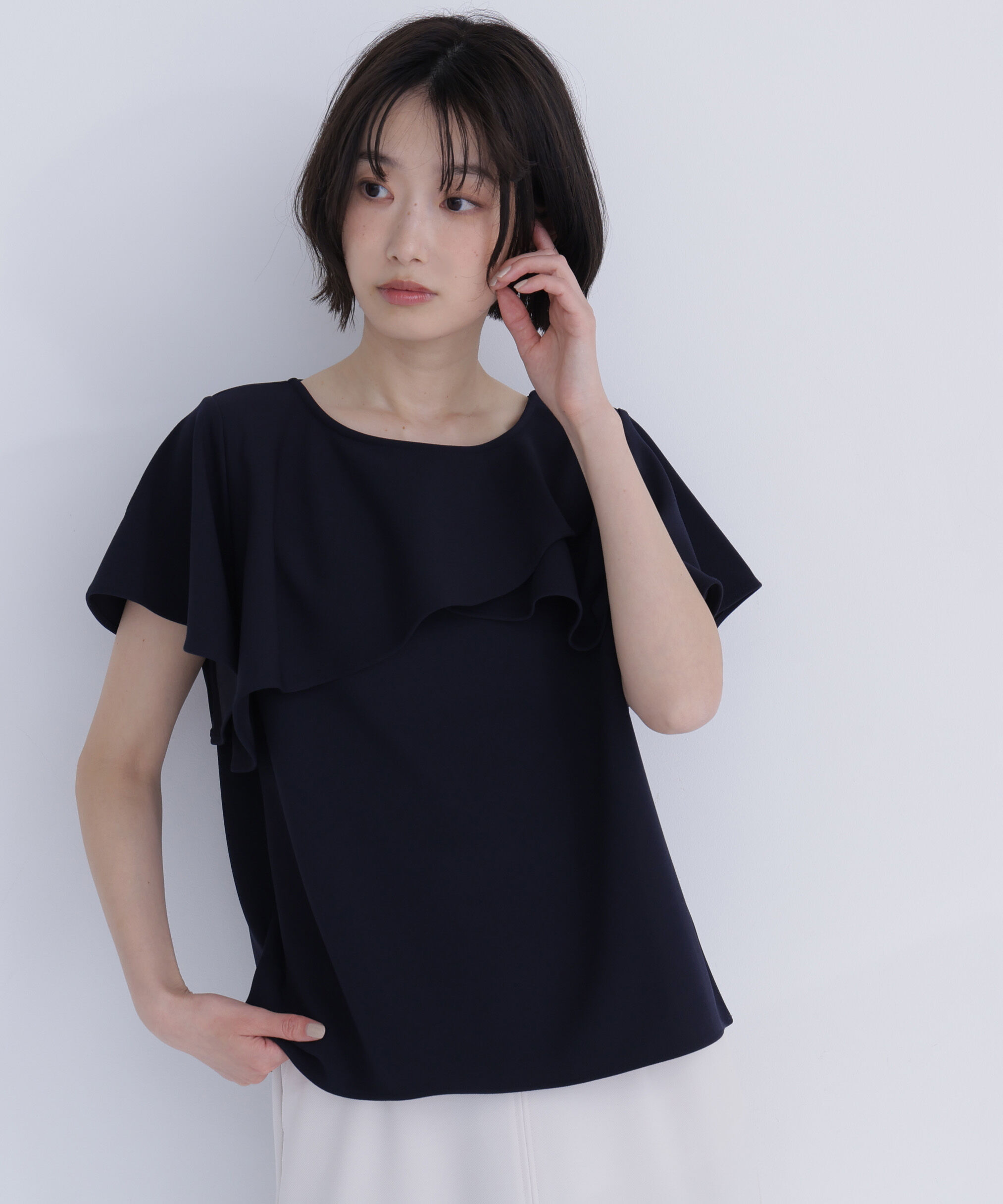  「カットジョーゼットトップス」|Tシャツ・カットソー|