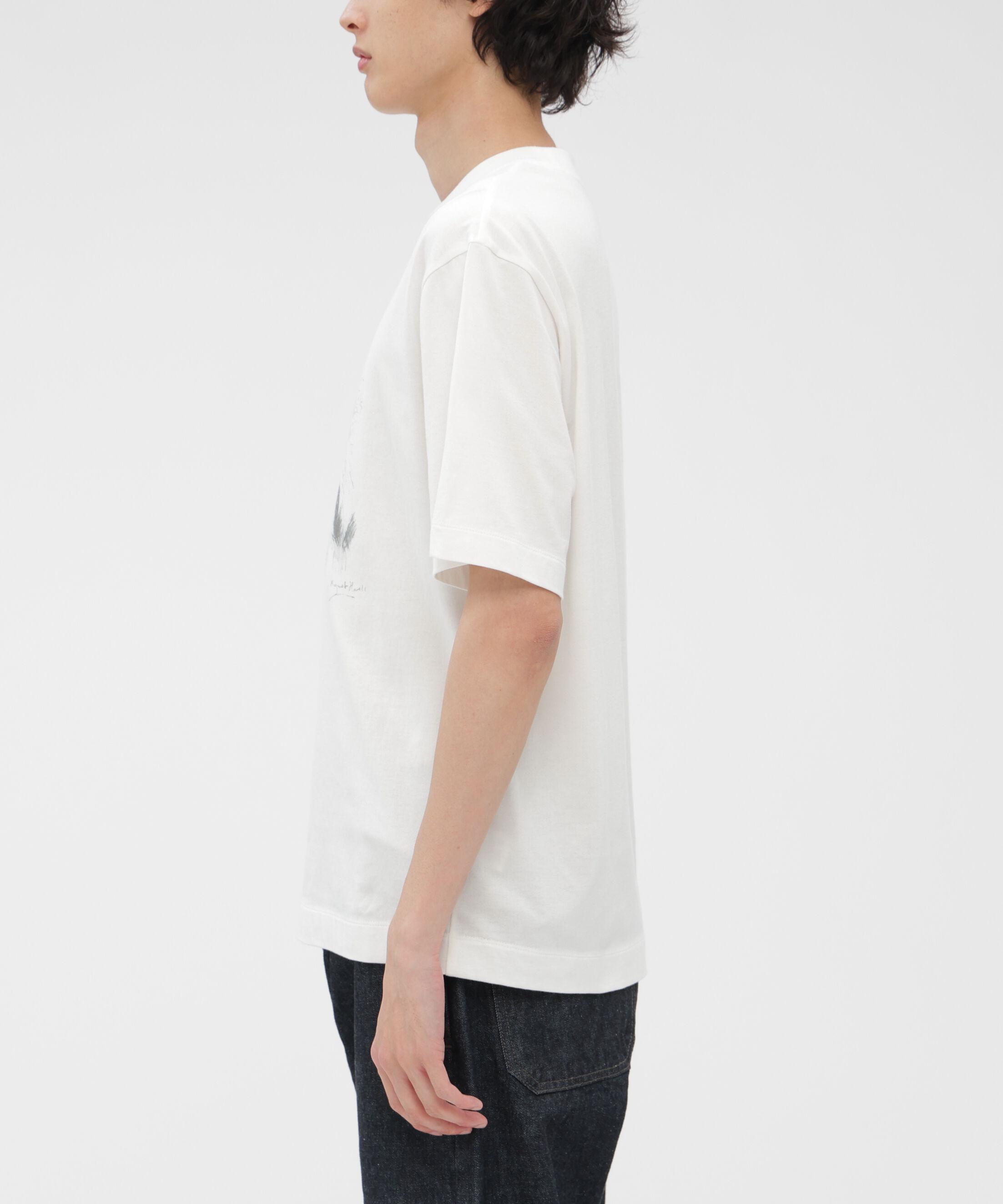 MARGARET HOWELL「LANDSCAPE PRINT COTTON JERSEY TOP」|Tシャツ・カットソー|