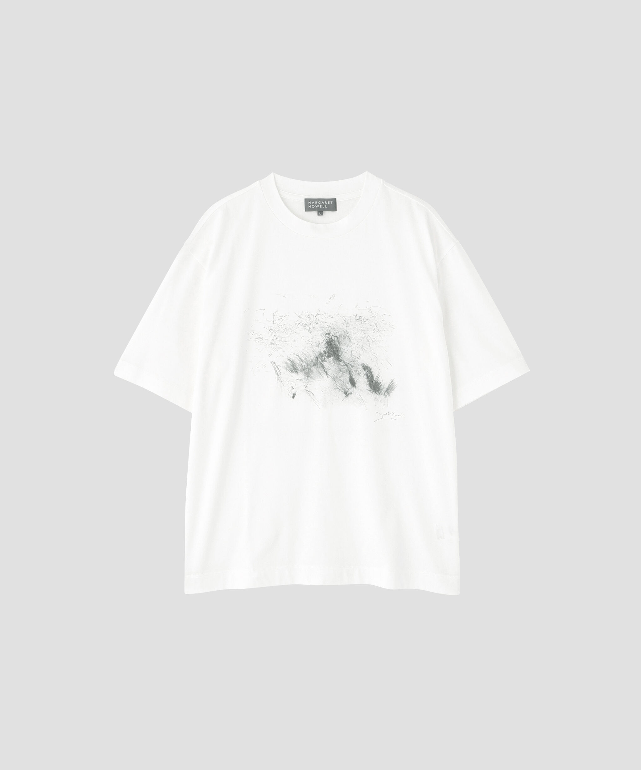 MARGARET HOWELL「LANDSCAPE PRINT COTTON JERSEY TOP」|Tシャツ・カットソー|