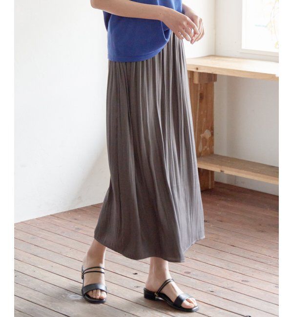 ikka「カッセンボリュームラップスカーチョ」|その他|チャコール