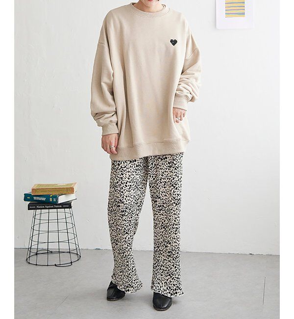VENCE share style「ラメ裏毛ハートスウェット」|スウェット・ジャージ|