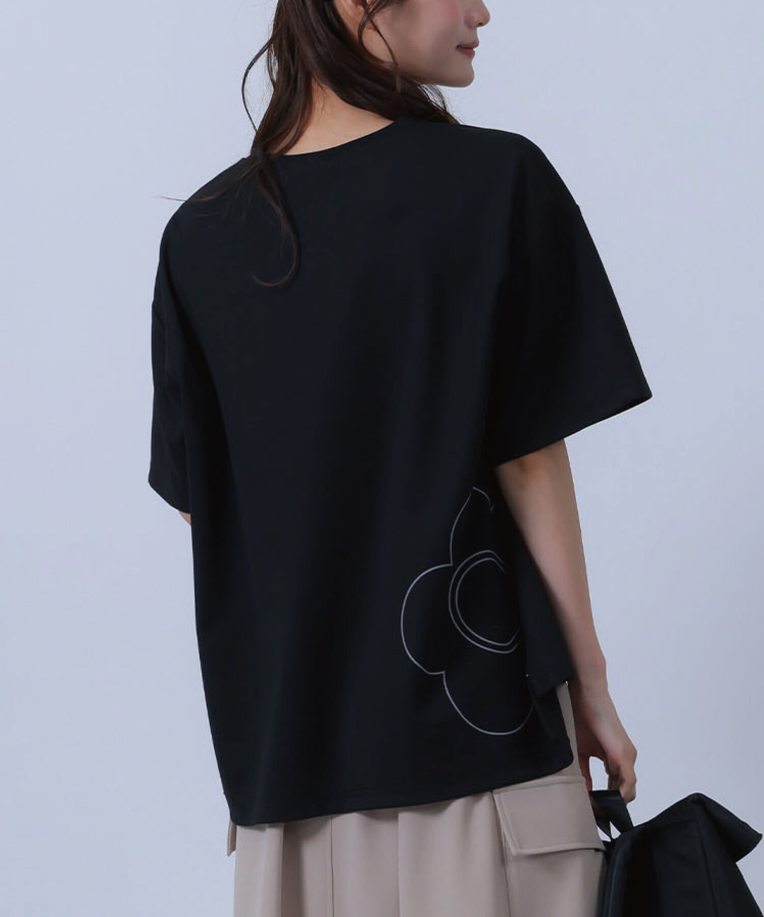 MARY QUANT「バックデイジーポンチ プルオーバー」|Tシャツ・カットソー|ブラック