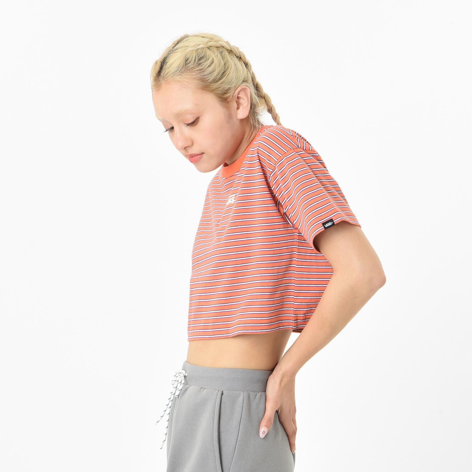 VANS「【VANSｱﾊﾟﾚﾙ(WJ)】W Multi Border Tee」|Tシャツ・カットソー|