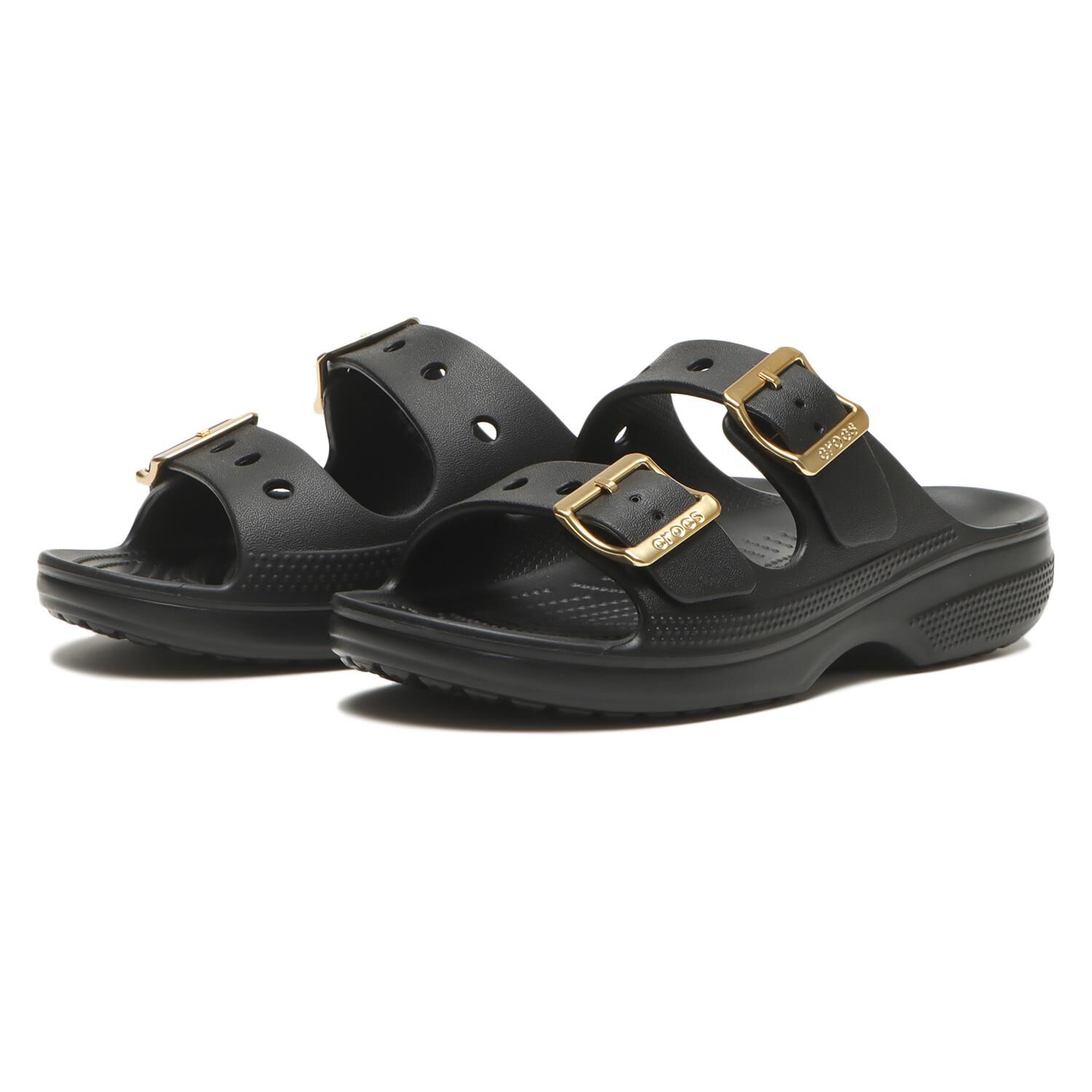 crocs「【crocs】SATURADAY METALLIC BUCKLE SDL」|サンダル|