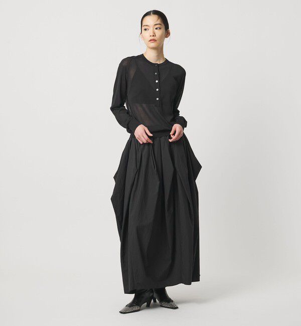 AEWEN MATOPH「＜AEWEN MATOPH＞ナイロンタックコクーンスカート ‐ ウォッシャブル ‐」|スカート|