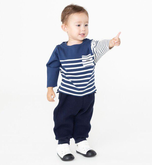 SHIPS KIDS「SHIPS KIDS:80～90cm / ストライプ キルト パンツ」|その他|