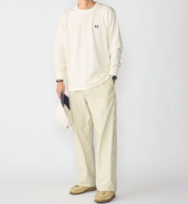 SHIPS「＜新色予約中！＞【SHIPS別注】FRED PERRY: ピケ ロングスリーブ T シャツ」|Tシャツ・カットソー|