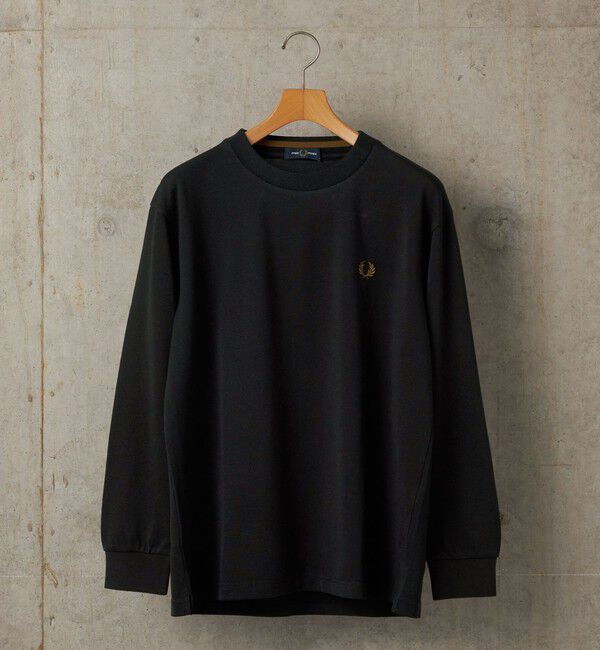 SHIPS「＜新色予約中！＞【SHIPS別注】FRED PERRY: ピケ ロングスリーブ T シャツ」|Tシャツ・カットソー|ダークグレー