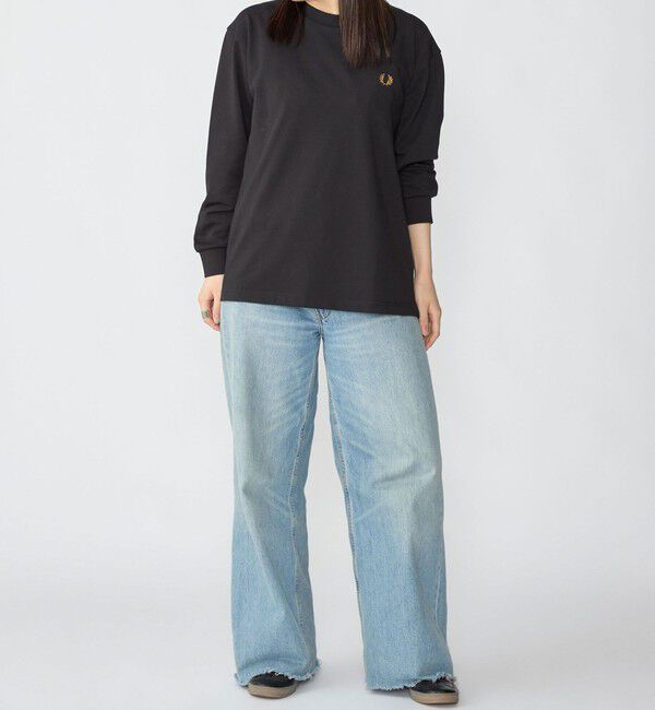 SHIPS「＜新色予約中！＞【SHIPS別注】FRED PERRY: ピケ ロングスリーブ T シャツ」|Tシャツ・カットソー|