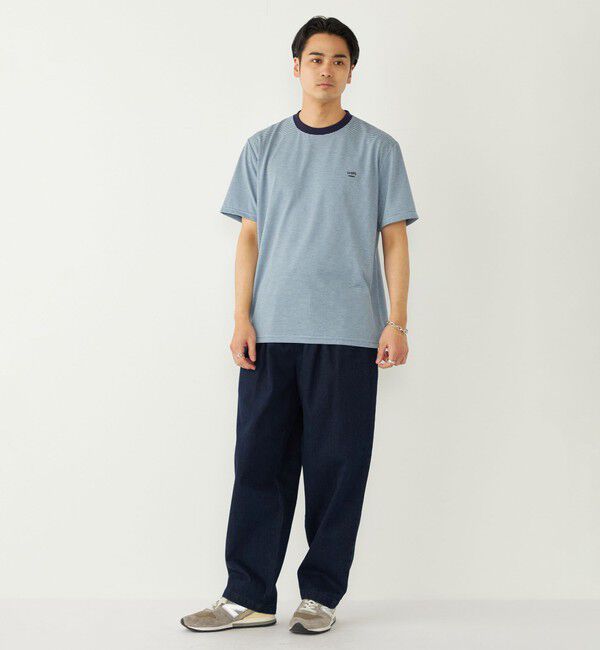 SHIPS Colors 「SHIPS Colors:〈速乾〉CAVE(R) ワンポイント ロゴ ボーダー Tシャツ◇」|Tシャツ・カットソー|