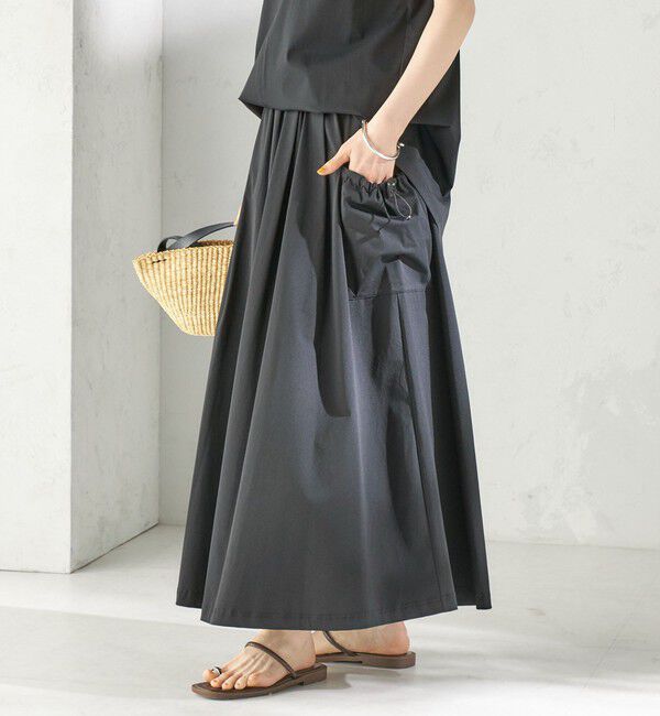 SHIPS for women「【SHIPS別注】TAION: 〈UVカット/接触冷感/吸水速乾〉サイド ポケット スカート」|スカート|