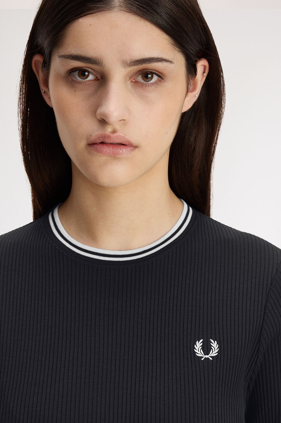 FRED PERRY 「Twin Tipped Ribbed T-Shirt／ツインティップリブTシャツ」|Tシャツ・カットソー|