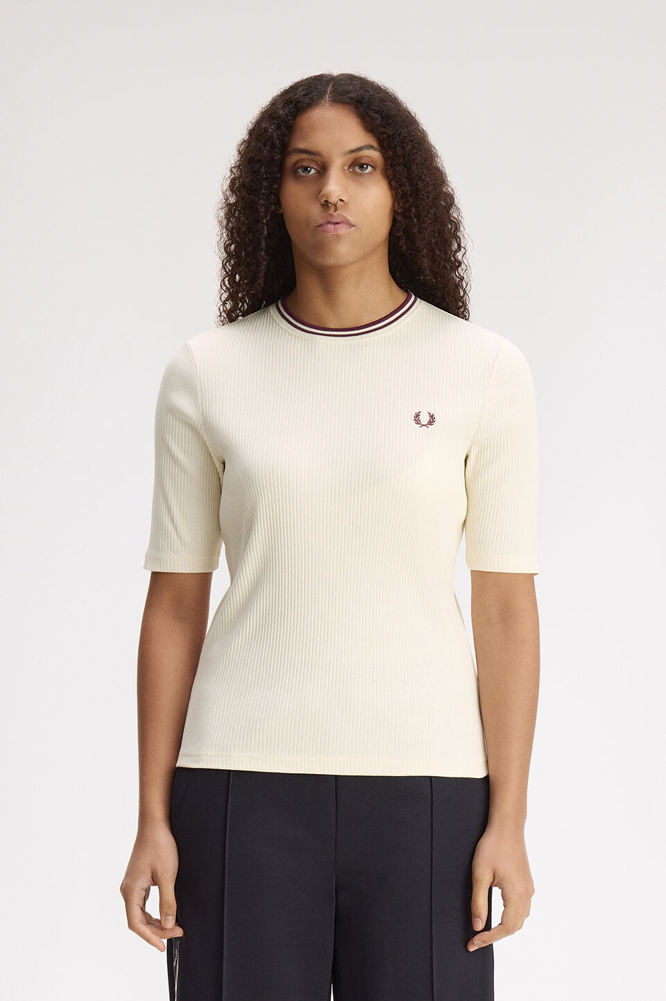 FRED PERRY 「Twin Tipped Ribbed T-Shirt／ツインティップリブTシャツ」|Tシャツ・カットソー|