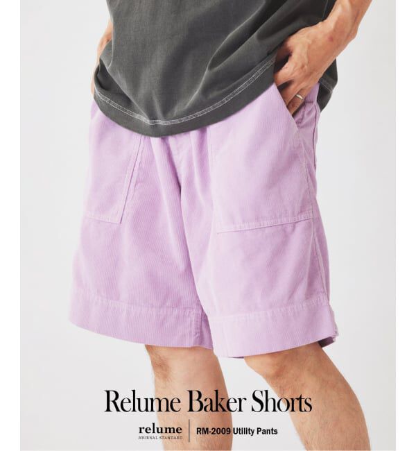 JOURNAL STANDARD relume「&rdquo;Relume&rdquo;サマーコーデュロイ ベイカー ショーツ」|その他|ピンク