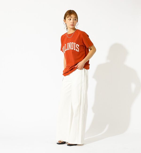 Rouge vif「【REMI RELIEF / レミレリーフ】LW加工T "ILLINOIS" /」|Tシャツ・カットソー|
