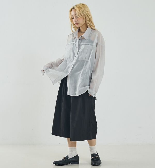 NOMINE「オーバーサイズ シアーシャツ」|シャツ・ブラウス|