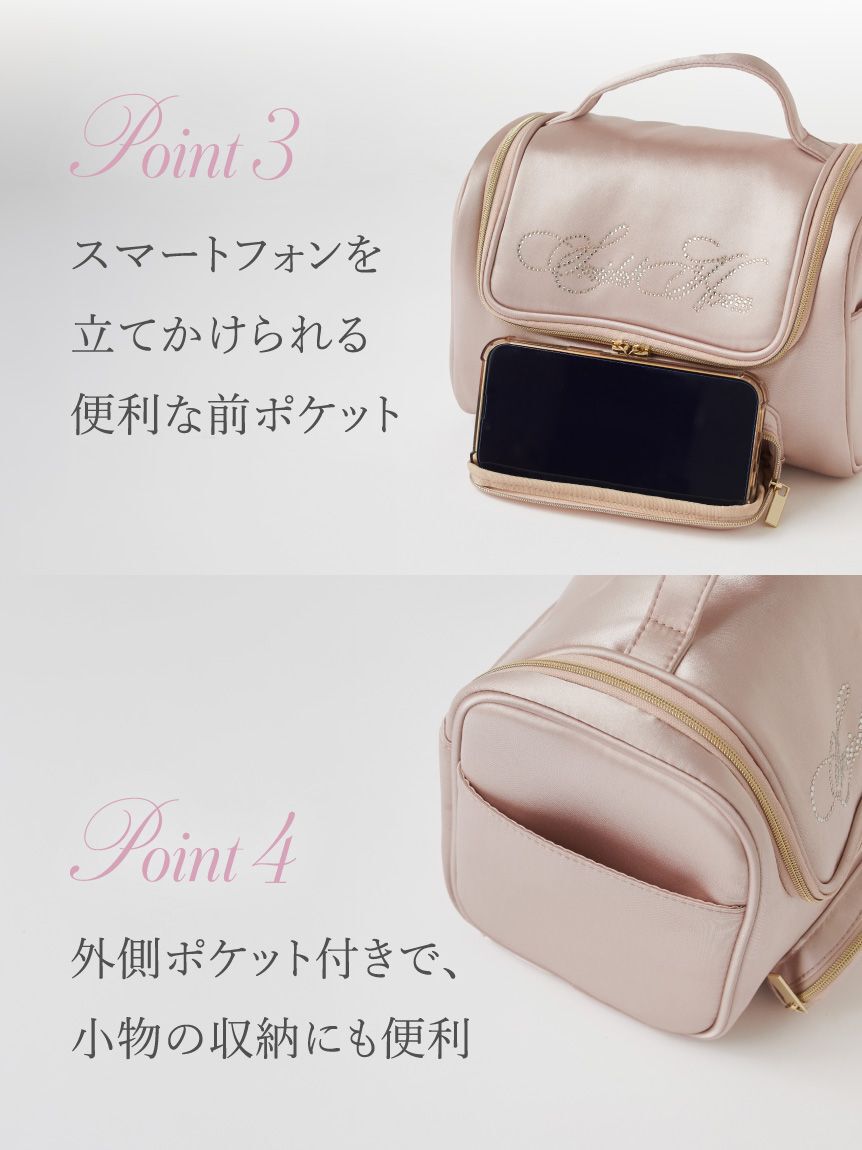 SNIDEL HOME「【WEB限定カラーあり】ビジューロゴトラベルポーチ」|ポーチ|