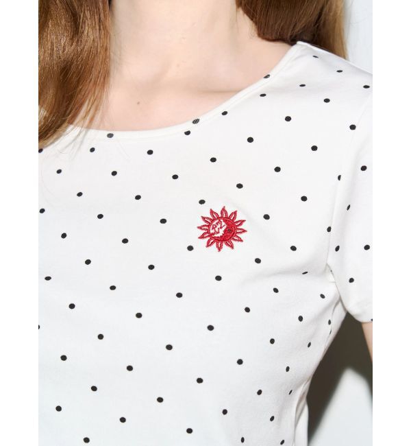 EVRIS「ドットSUNNYショートTシャツ」|Tシャツ・カットソー|