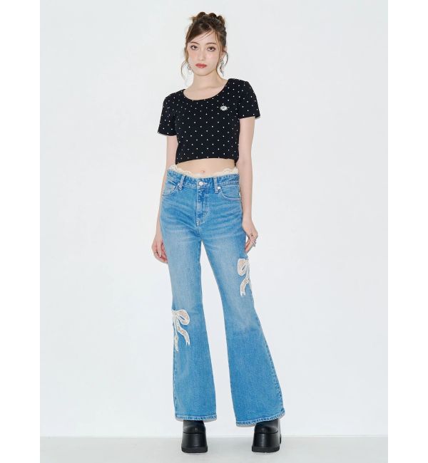 EVRIS「ドットSUNNYショートTシャツ」|Tシャツ・カットソー|
