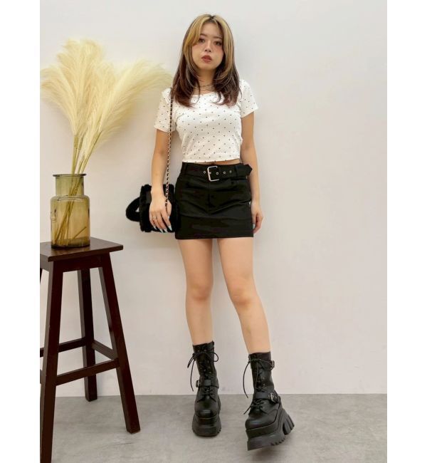 EVRIS「ドットSUNNYショートTシャツ」|Tシャツ・カットソー|