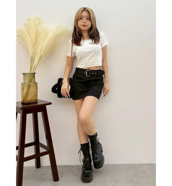 EVRIS「ドットSUNNYショートTシャツ」|Tシャツ・カットソー|