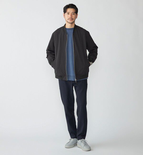 SHIPS「SHIPS:〈撥水加工〉CORDURA(R) ナイロン ジップアップ ブルゾン」|ブルゾン・スタジャン|