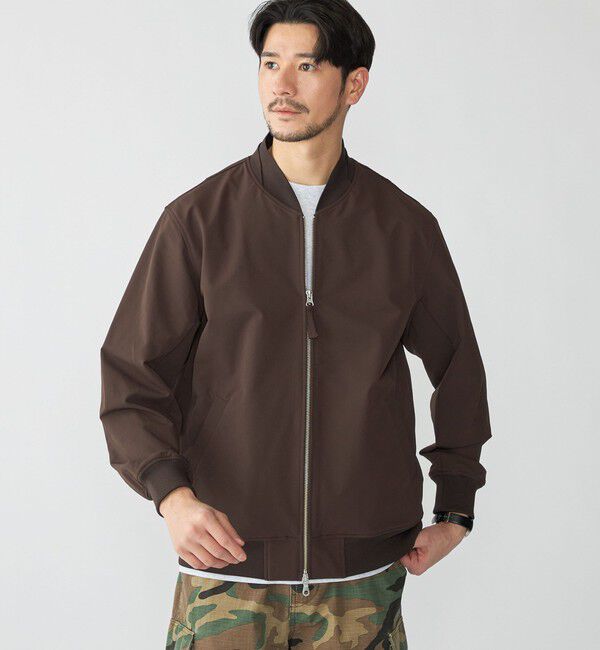 SHIPS「SHIPS:〈撥水加工〉CORDURA(R) ナイロン ジップアップ ブルゾン」|ブルゾン・スタジャン|