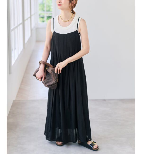 Spick and Span「ストライプタックキャミワンピース」|ワンピース|