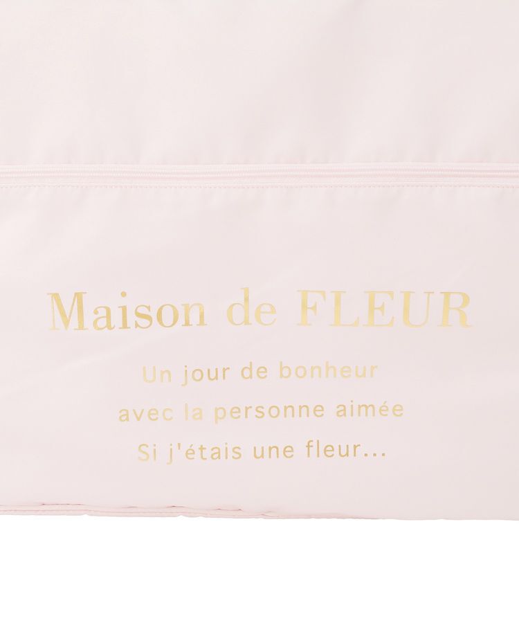 Maison de FLEUR「【キャリーオン】サテンキャリーオンバッグ」|トートバッグ|