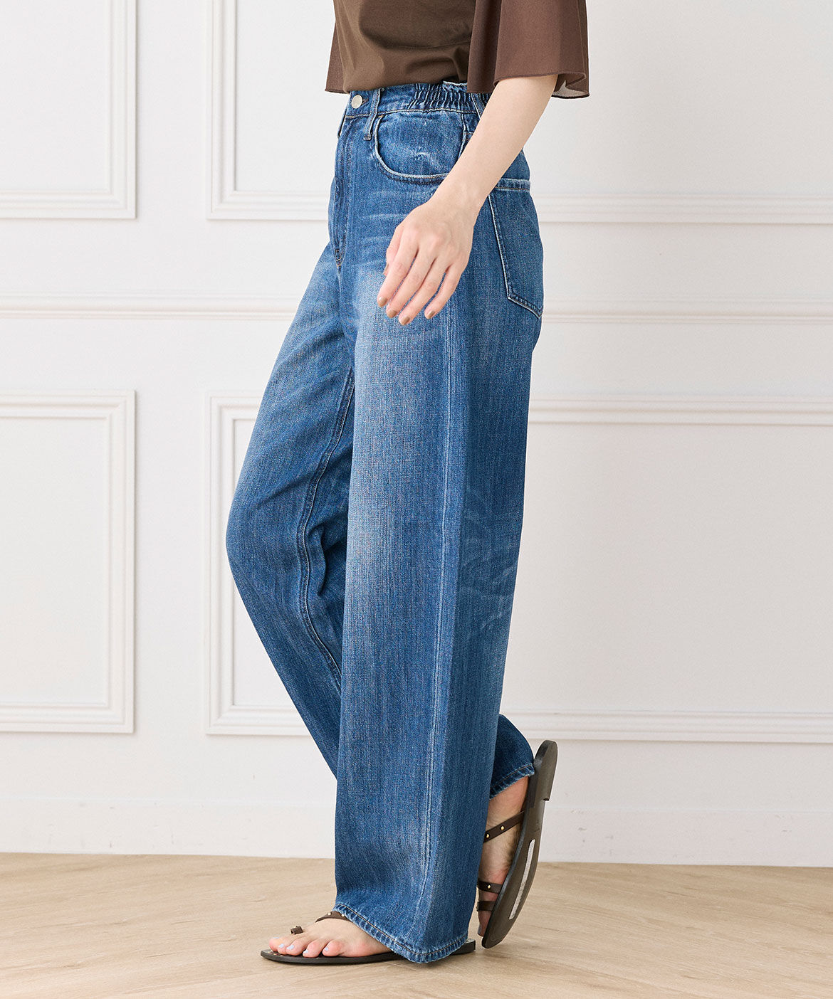 INED「カーヴィーデニム Beets《Healthy DENIM》」|デニム|
