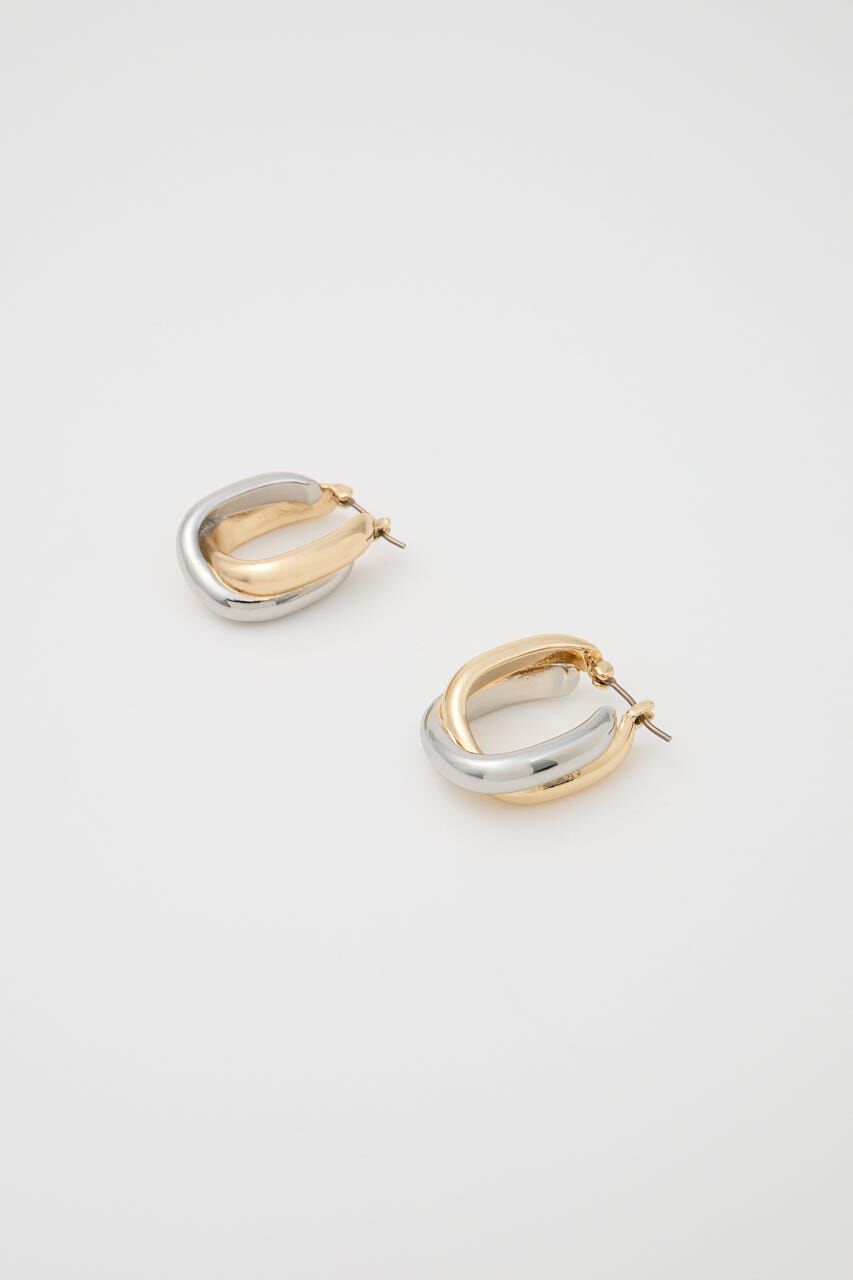 MOUSSY「DUAL HOOP イヤリング」|ピアス|