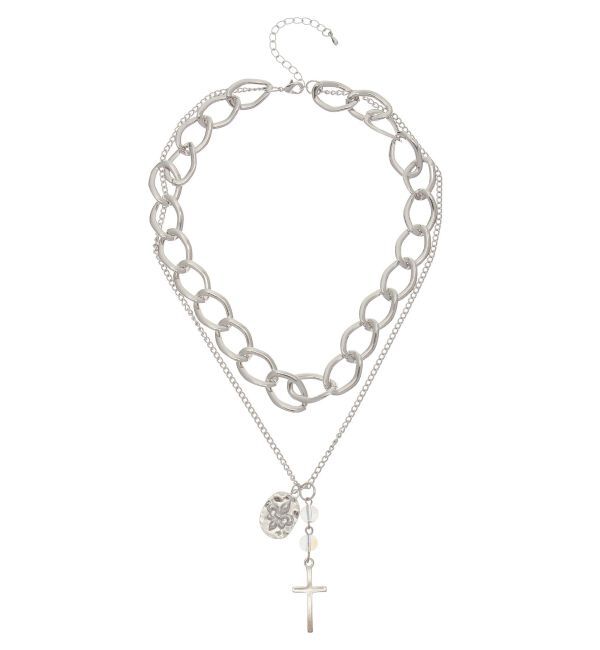 EVRIS「WIDE CHAIN 2連ネックレス」|ネックレス|