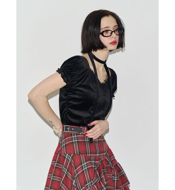 jouetie「レースベロアトップス」|Tシャツ・カットソー|