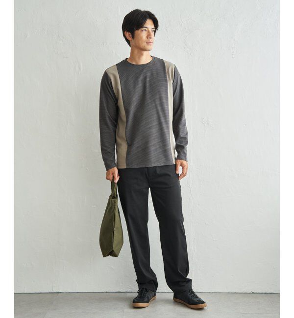 ikka「ＷフェイスリップルキリカエロンＴ」|Tシャツ・カットソー|