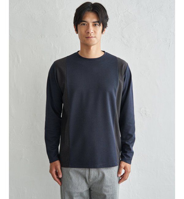 ikka「ＷフェイスリップルキリカエロンＴ」|Tシャツ・カットソー|