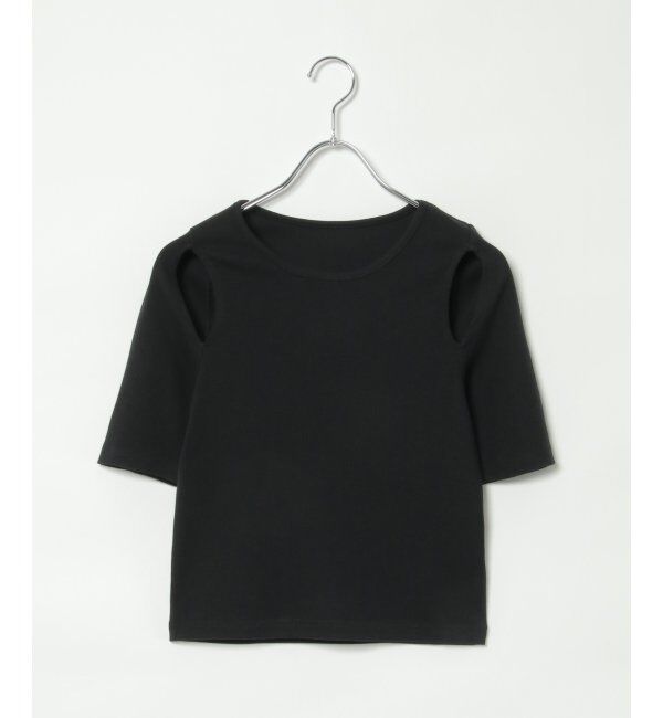 VENCE share style「カットアウトテレコトップス」|Tシャツ・カットソー|
