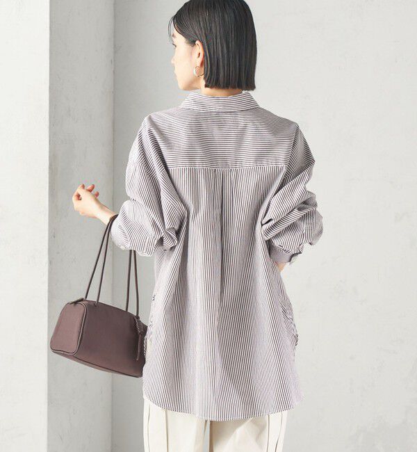 SHIPS for women「《一部追加予約》〈洗濯機可能〉ピン オックス 刺繍 シャツ」|シャツ・ブラウス|