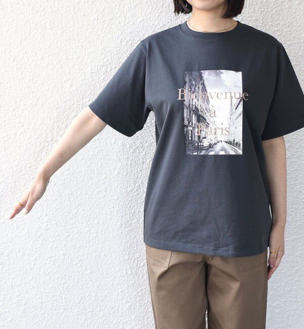 SHIPS Colors 「SHIPS Colors:〈接触冷感・UVカット〉PARIS フォト TEE◇」|Tシャツ・カットソー|