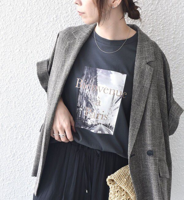 SHIPS Colors 「SHIPS Colors:〈接触冷感・UVカット〉PARIS フォト TEE◇」|Tシャツ・カットソー|