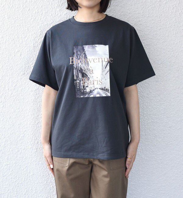 SHIPS Colors 「SHIPS Colors:〈接触冷感・UVカット〉PARIS フォト TEE◇」|Tシャツ・カットソー|