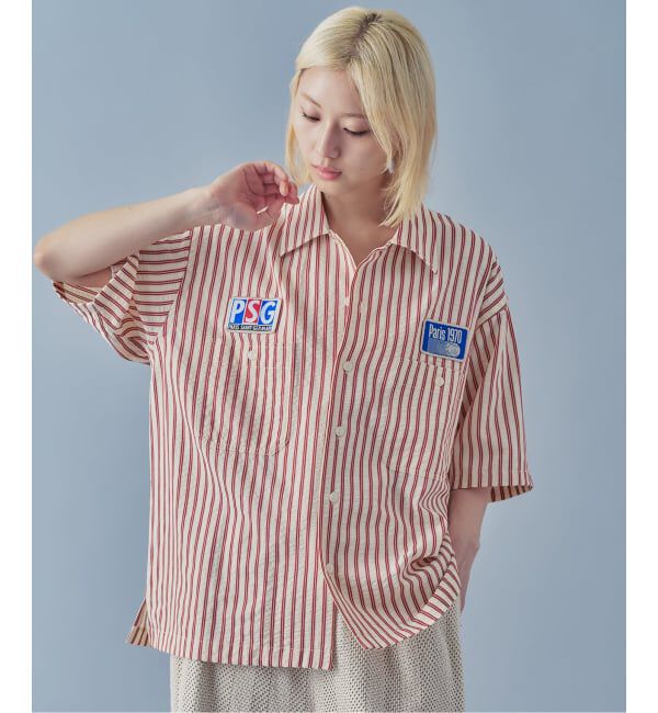 Paris Saint-Germain「【Paris Saint-Germain / パリ・サン＝ジェルマン】 JP 1970 Stripe Shirt2」|シャツ・ブラウス|