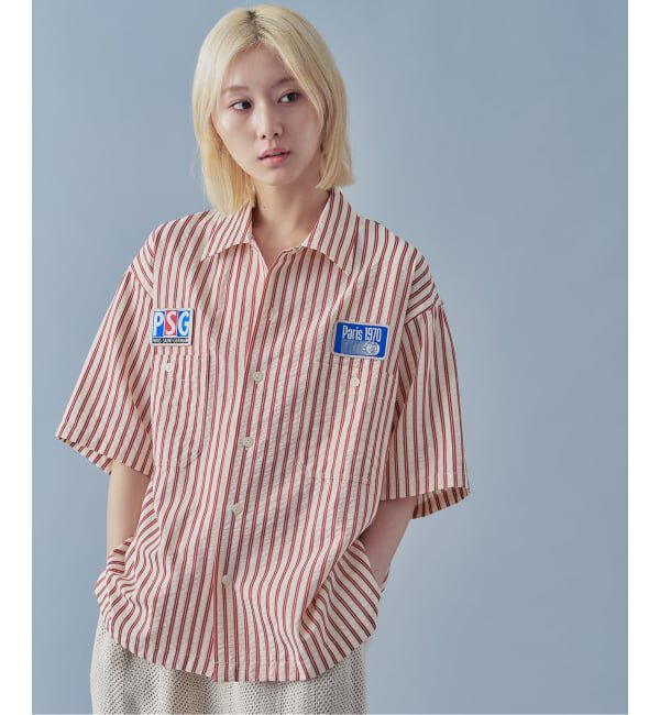 Paris Saint-Germain「【Paris Saint-Germain / パリ・サン＝ジェルマン】 JP 1970 Stripe Shirt2」|シャツ・ブラウス|
