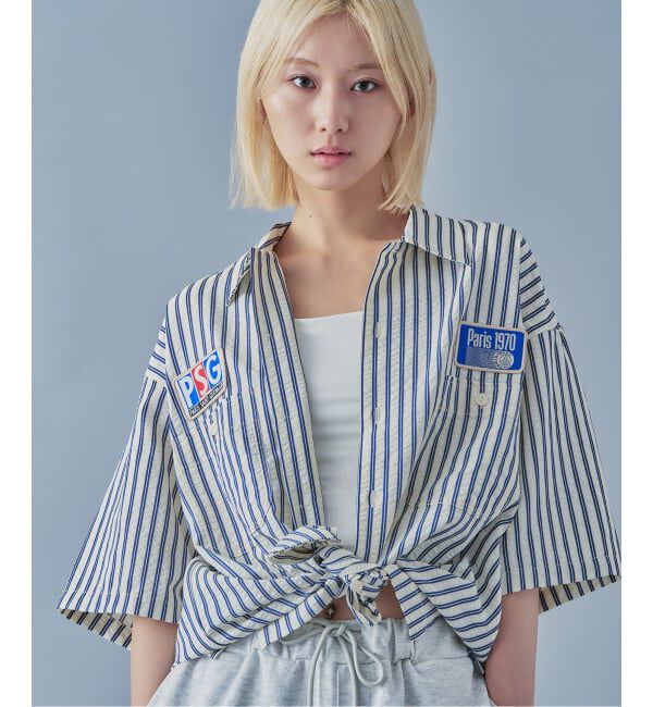 Paris Saint-Germain「【Paris Saint-Germain / パリ・サン＝ジェルマン】 JP 1970 Stripe Shirt2」|シャツ・ブラウス|