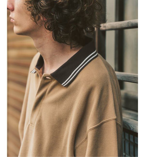 417 EDIFICE「Zワッフル スキッパーポロシャツ」|ポロシャツ|