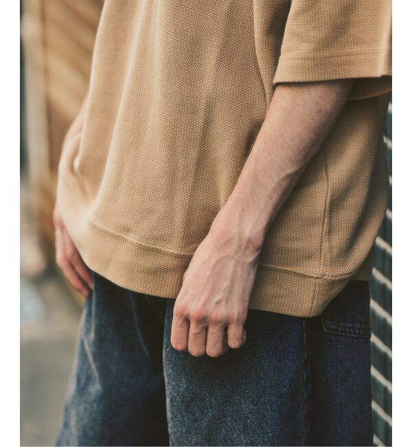417 EDIFICE「Zワッフル スキッパーポロシャツ」|ポロシャツ|