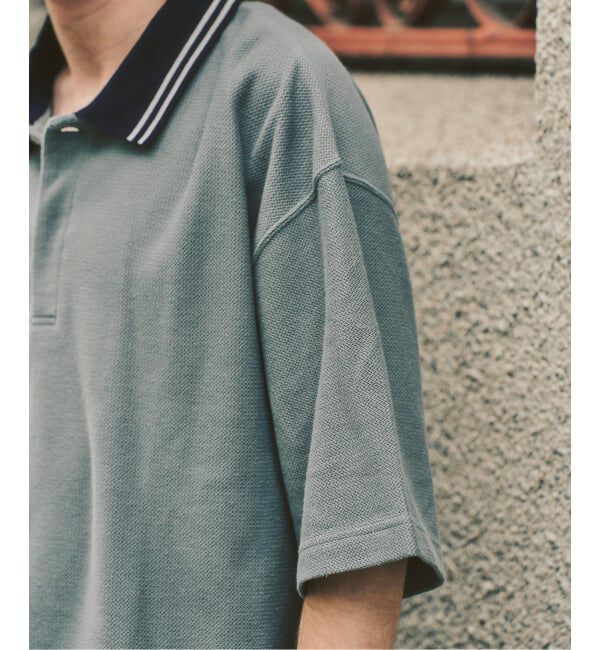 417 EDIFICE「Zワッフル スキッパーポロシャツ」|ポロシャツ|
