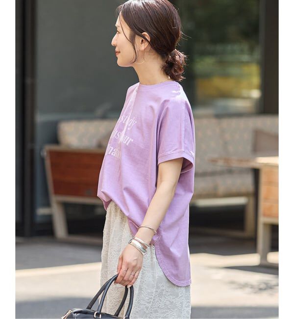 JOURNAL STANDARD「ピグメントロゴサークルヘム プルオーバー」|Tシャツ・カットソー|