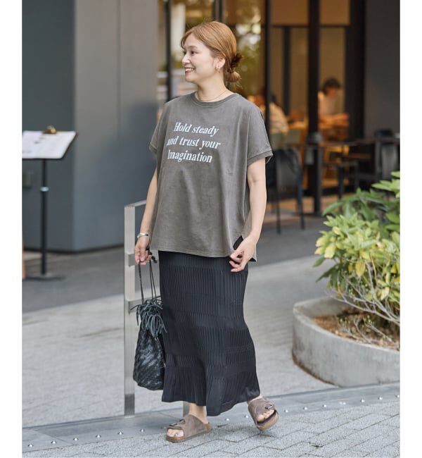 JOURNAL STANDARD「ピグメントロゴサークルヘム プルオーバー」|Tシャツ・カットソー|