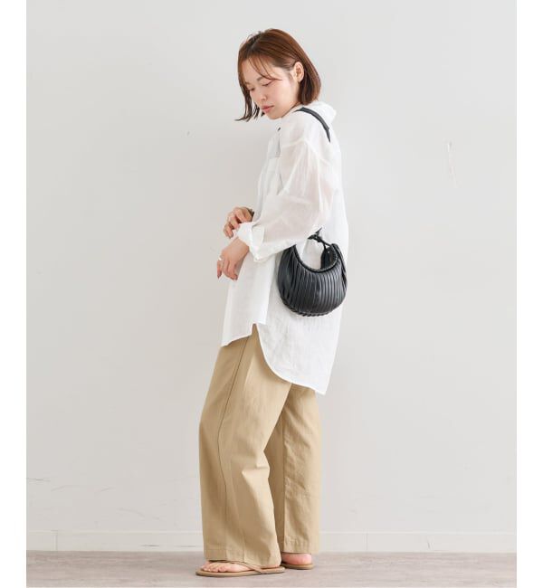 U by SPICK&SPAN「リネンオーバーシャツ」|シャツ・ブラウス|