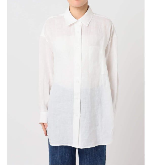 U by SPICK&SPAN「リネンオーバーシャツ」|シャツ・ブラウス|